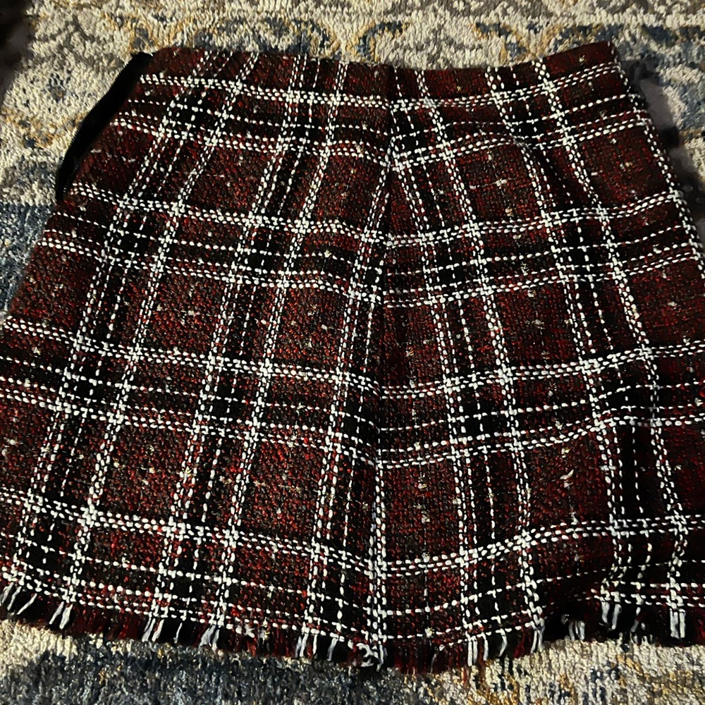 Plaid shirt skirt Size Large